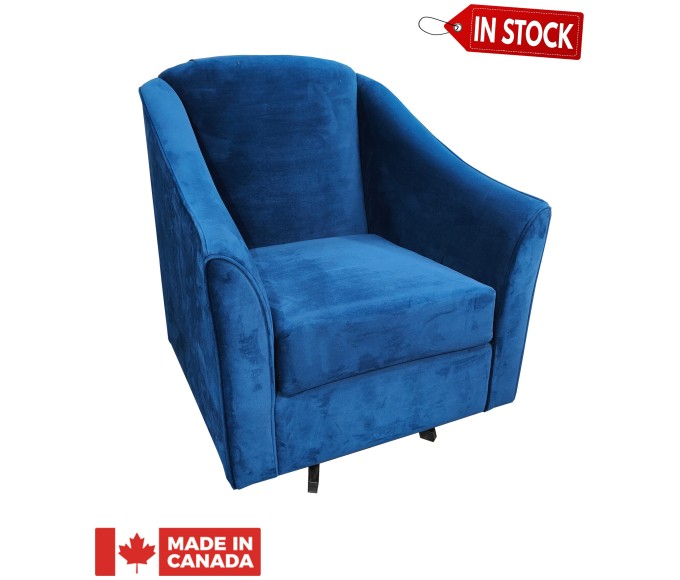 Priscilla Stocked Swivel Rocker Accent Chair